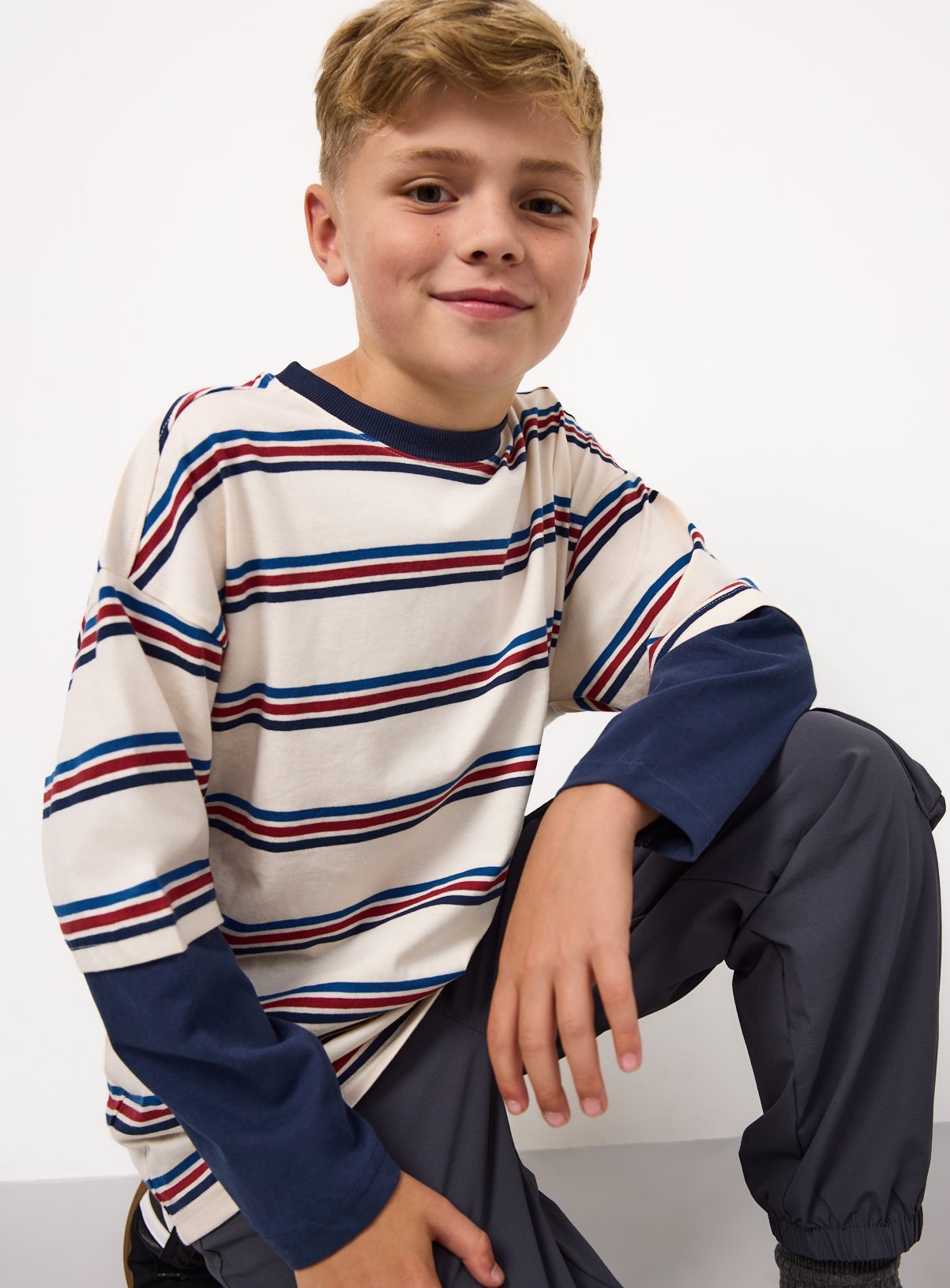 90s Mock Long Sleeved Top 3 Pack 10 years - Image 2 thumbnail